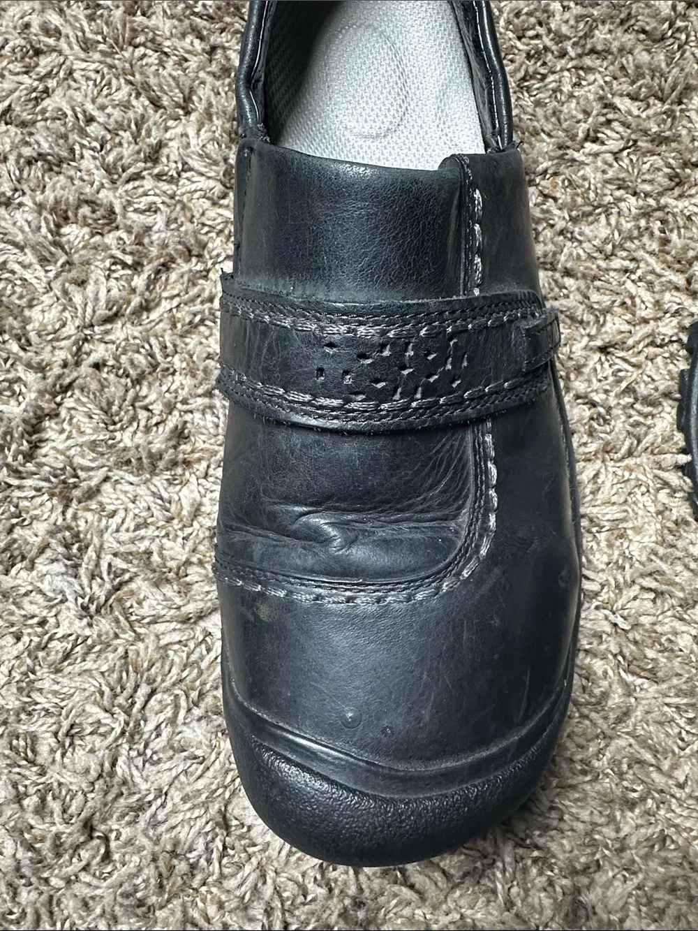 Keen Black Leather Slip-On Casual Walking Comfort shoes Women’s size 10